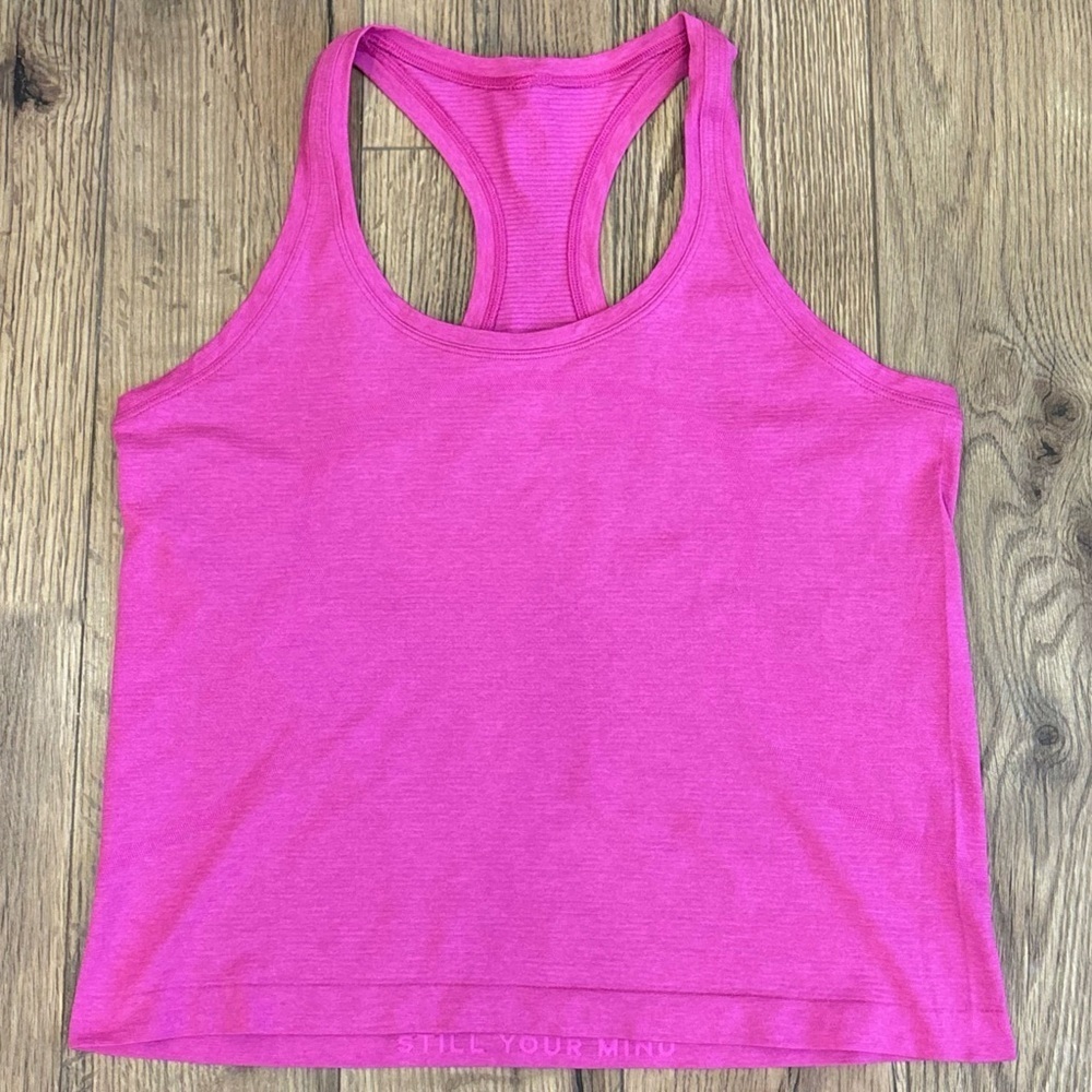 Lululemon Swiftly Tech Racerback Tank Top *Race In Sonic Pink Size 10 - Picture 1 of 4